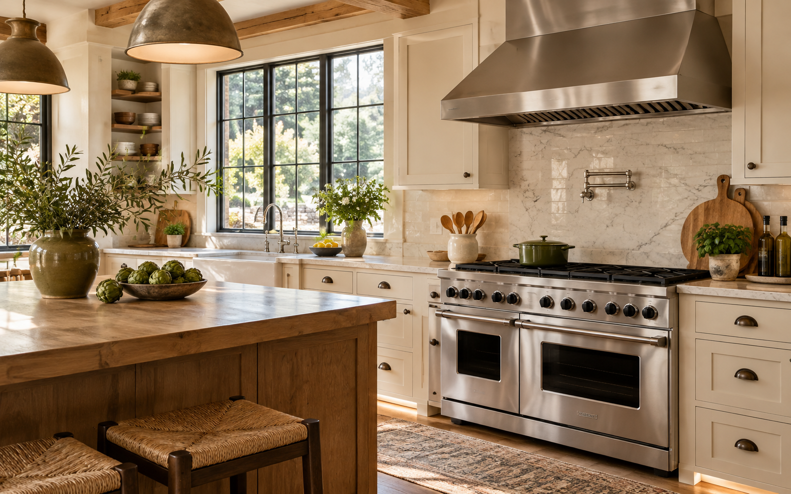 Viking appliance in a residential kitchen — AI illustration